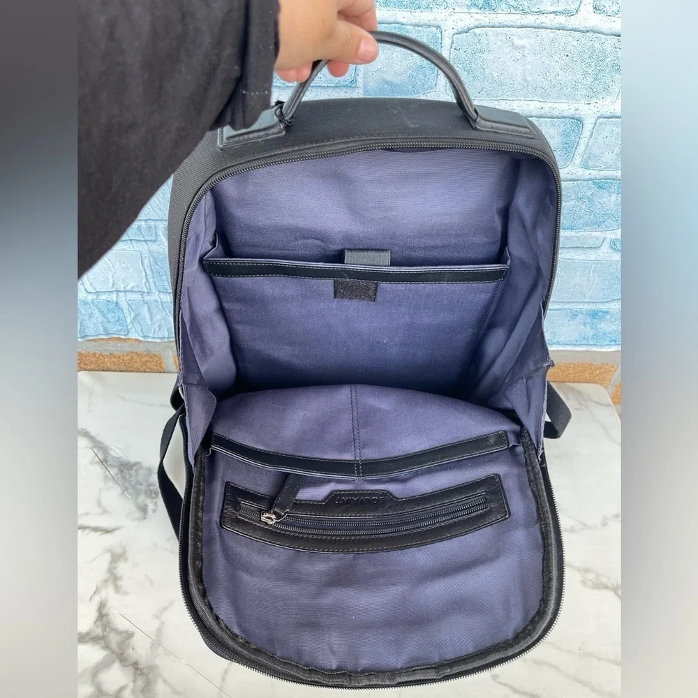 Bolvaint Giles leather and canvas backpack